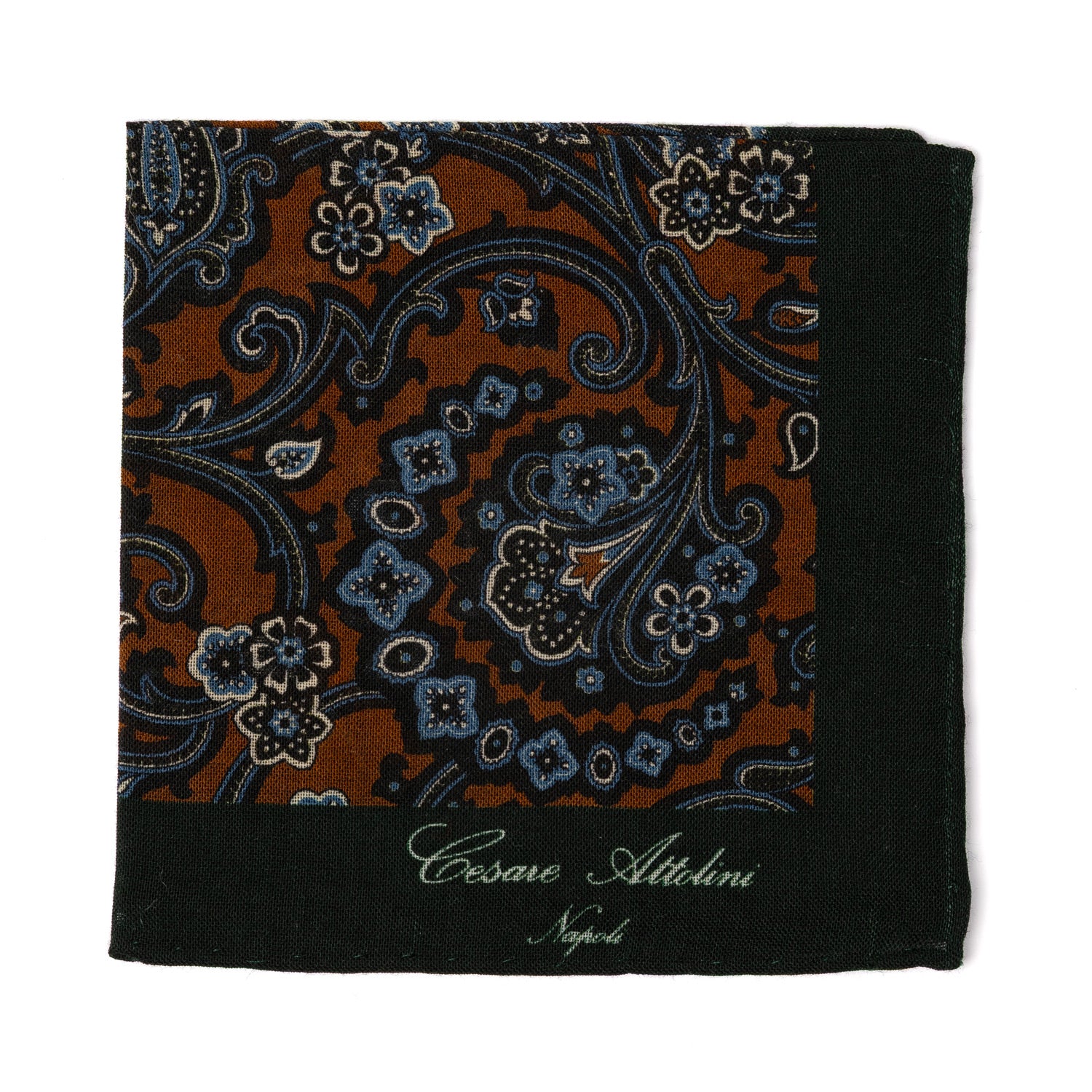Pocket Square "Cachemire Turco" made from a Luxurious Wool Blend - hand-rolled